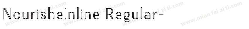 NourisheInline Regular字体转换